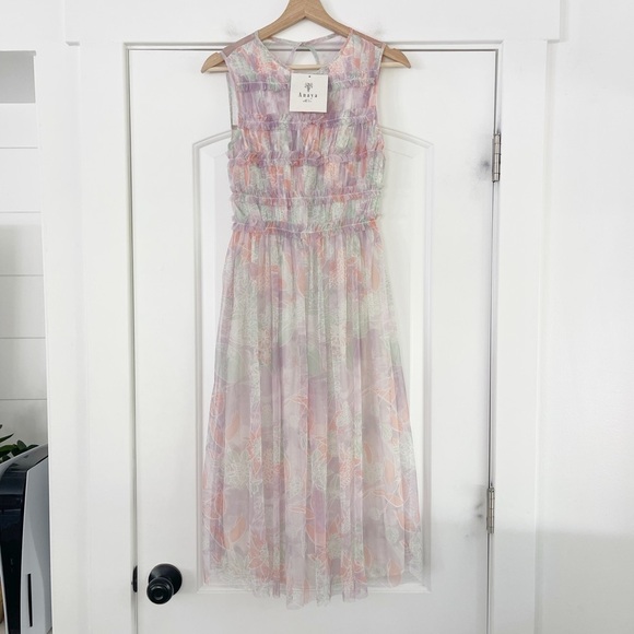 Anaya With Love Frill Tulle Midi Dress - 2 - Picture 2 of 8
